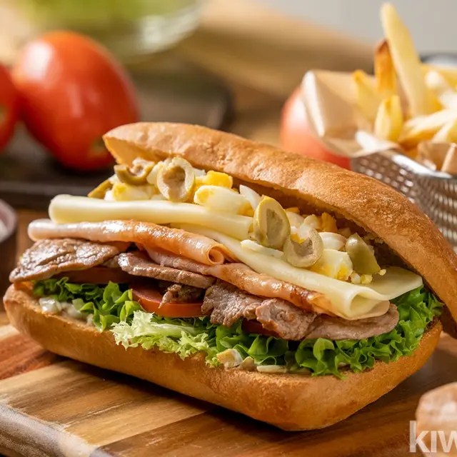 Chivito uruguayo. Uruguay