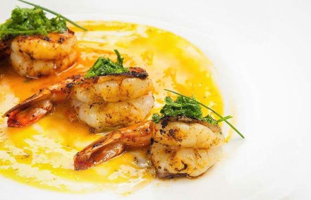 Camarones en Salsa de Mango.&nbsp;Camboya
