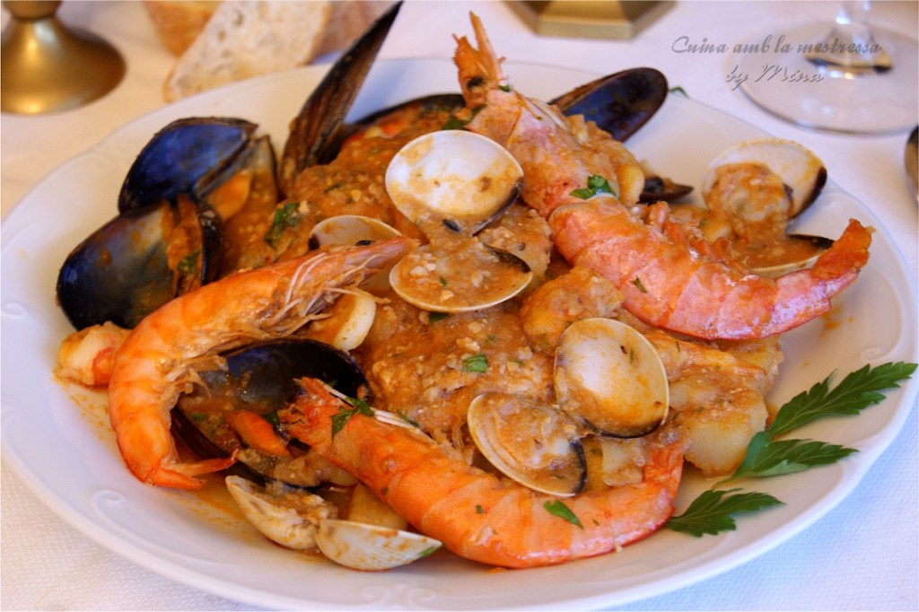 Suquet de peix i marisc. Catalunya.