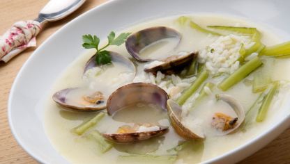 Almejas en leche de coco. Indonesia.