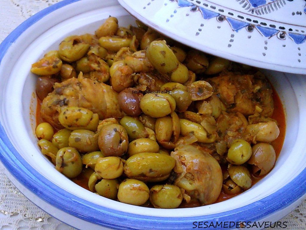 Ensalada de aceitunas (meslalla)&nbsp;Libia.