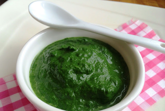 Puré de espinacas al ajo. Portugal