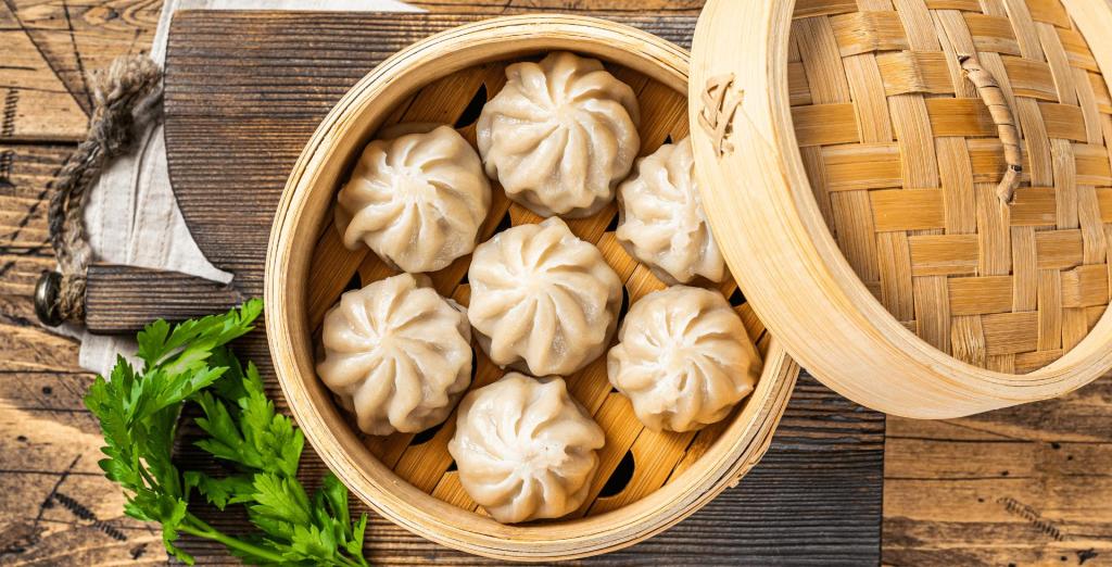 Momo (empanadillas nepalíes al vapor)&nbsp;Nepal.